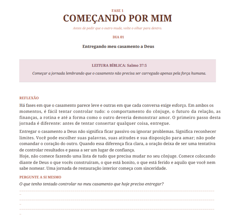 Amostra 3: Exemplo completo de um dos 30 dias